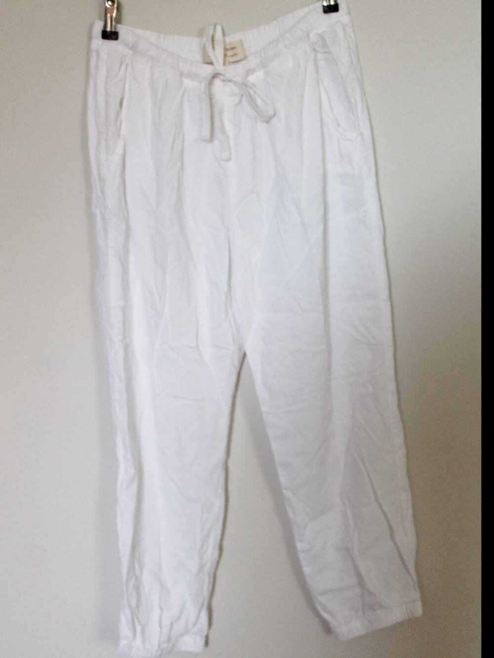 Cloth and Stone size M White Drawstring jogger pant
